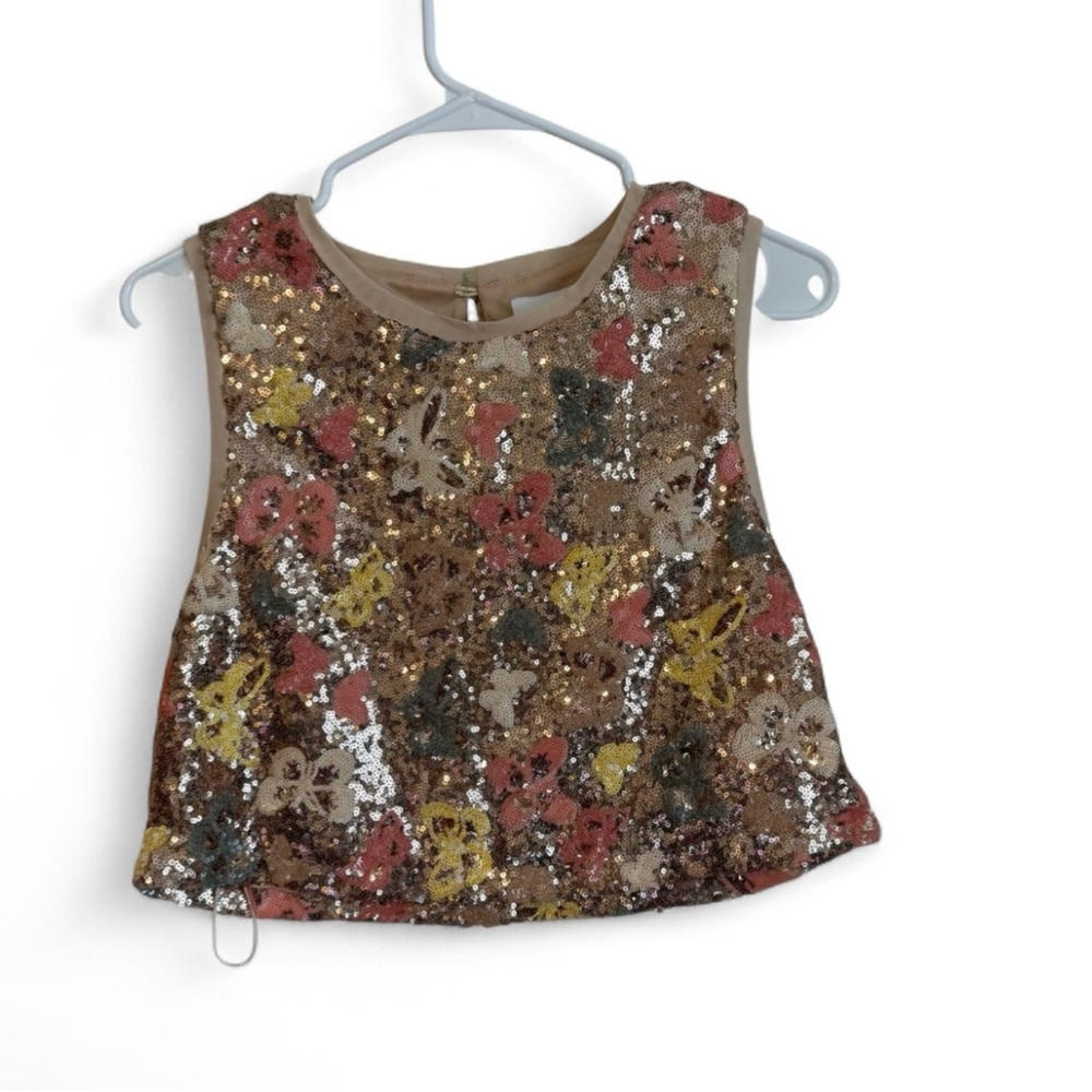Mable Butterfly Sequin Top